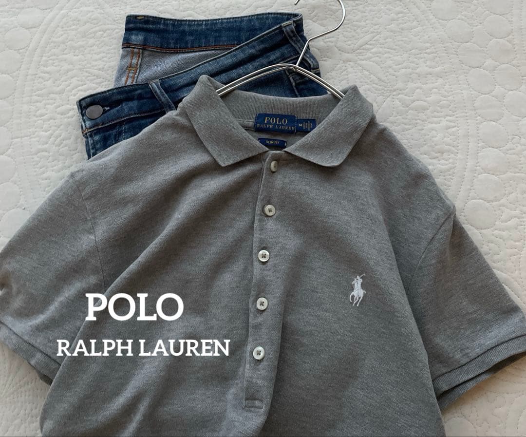 POLO RALPH LAURENスリム フィット ストレッチ ポロシャツ
