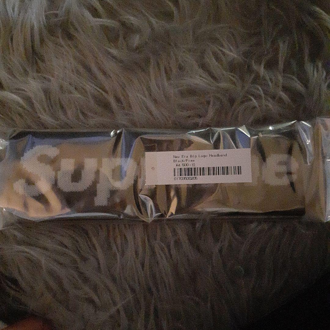 Supreme シュプリーム　ブラック×ホワイト　ヘアバンド　ニューエラ