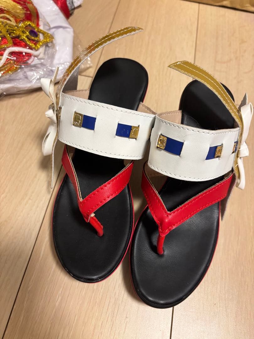 八重神子　コスプレ　フルセットウィッグ靴耳