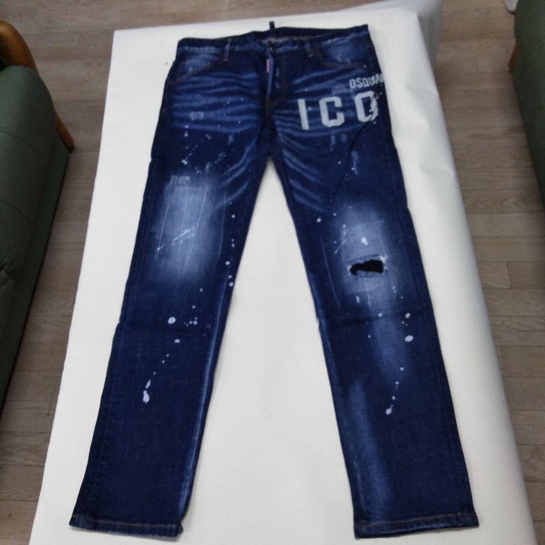 DSQUARED2 ダークブルースリムフィットデニム　52