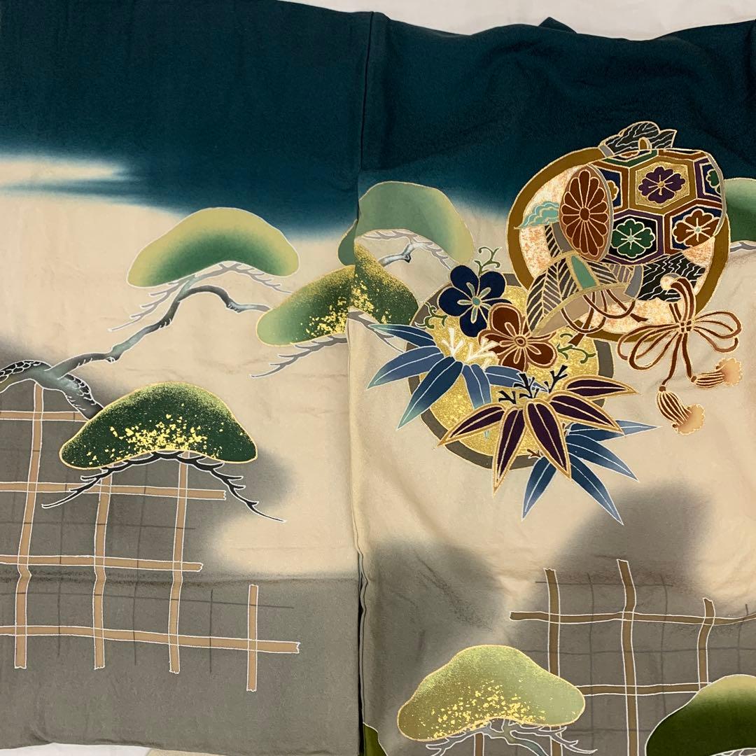 CHIKO 最高級品絹（表地裏地下着共）　産着祝着京友禅、本金、豪華手描き