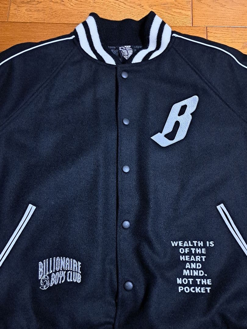 売り切り！定価約50000円 ビリオネアボーイズクラブ スタジャン 黒 M