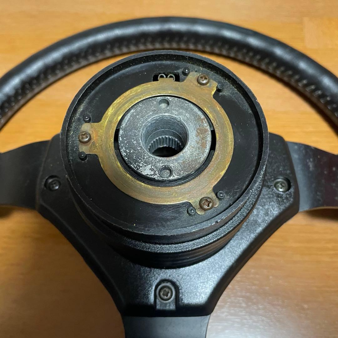 TOYOTA AE86用 純正革巻きステアリング　美品