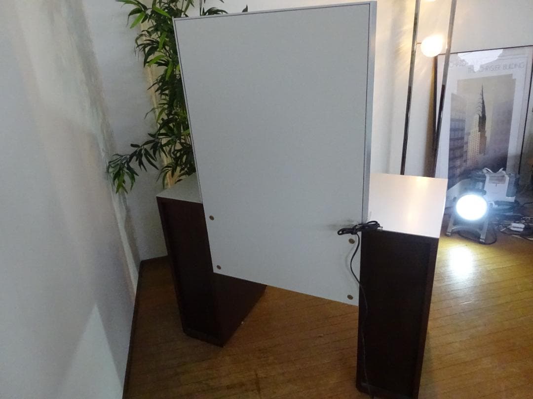 カッシーナ「MAKE UP/メイクアップ」ドレッサー・三面鏡　スツール付き　美品