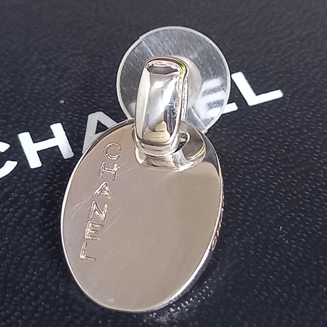 新品仕上げ シャネル ピアス オーバル スイング シルバー 925 片耳 片方