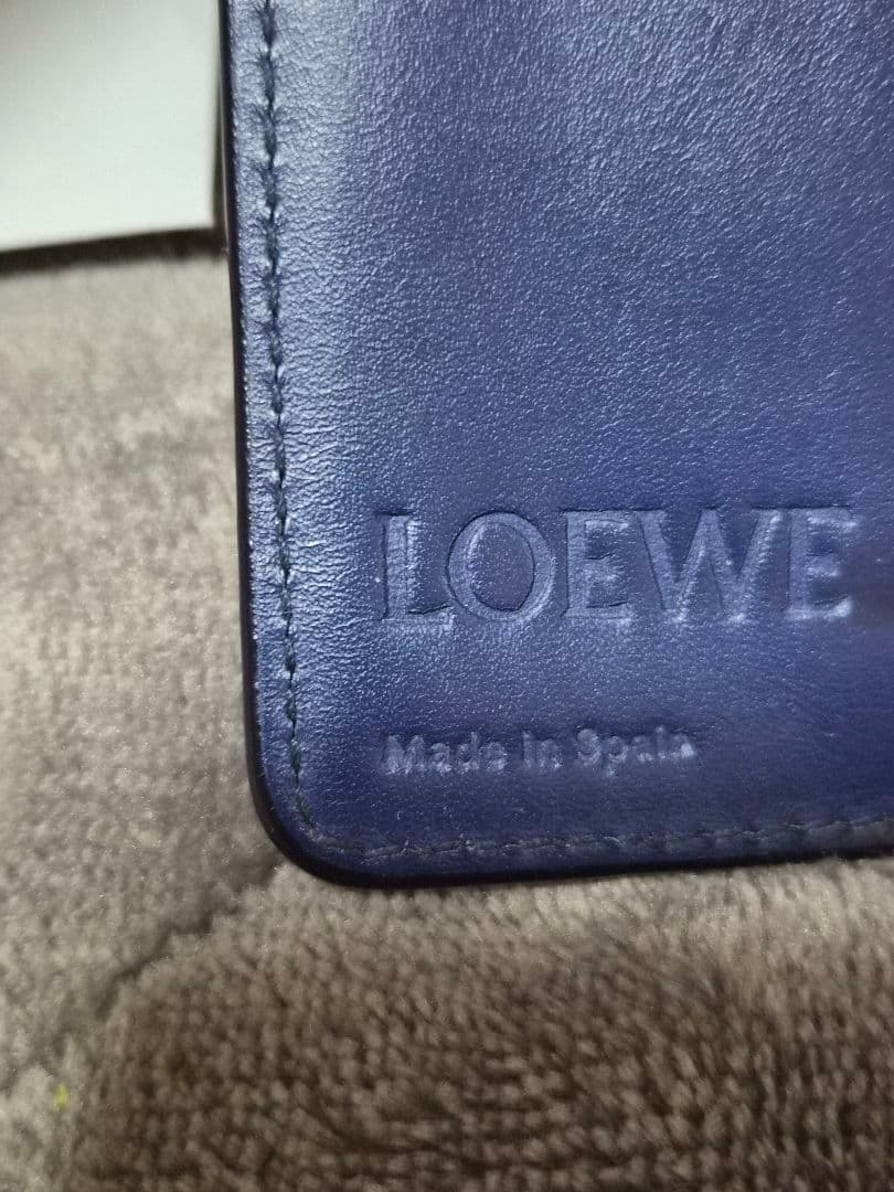 直営店購入ロエベ　キーケース　リネン　ネイビー　LOEWE　送料込み