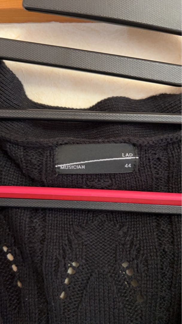 LAD MUSICIAN ブラックニットベスト 44