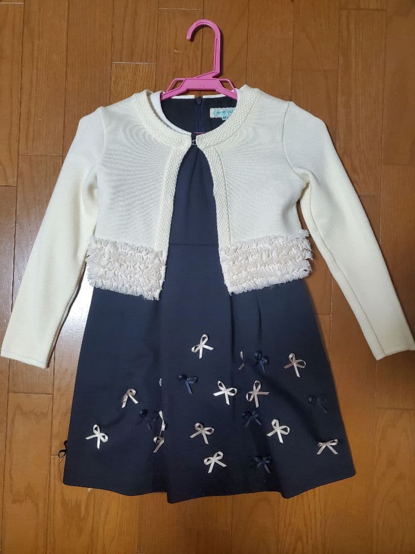 トッカ　リボン　ワンピース　ボレロ　120