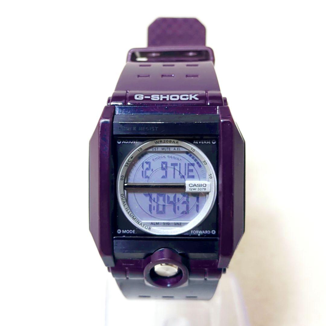 希少 レア Gショック スクエア G-8100 紫 パープル