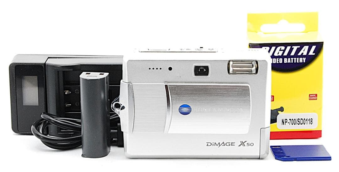 【動作確認済】KONICA DiMAGE X50 Newバッテリー付 39508