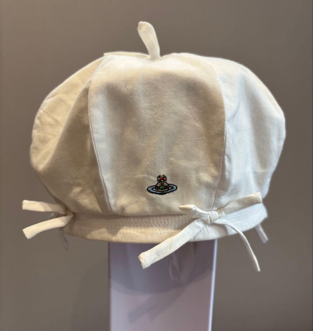 ヴィヴィアンウエストウッド　リボン付きベレー帽