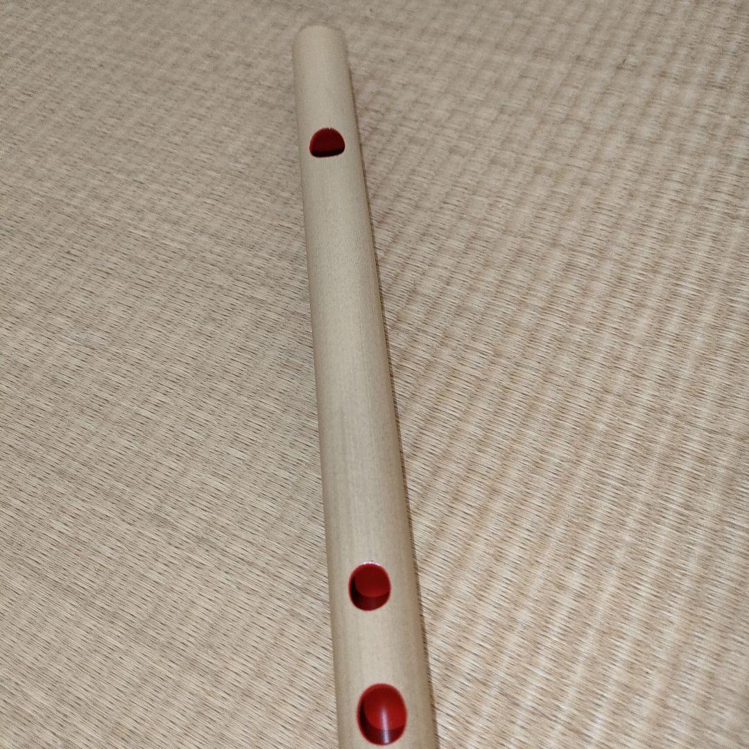 【匿名配送】篠笛　楽遂　ドレミ調　八笨調子 (C調) 姿仕上げ　笛袋　こはぜ付き