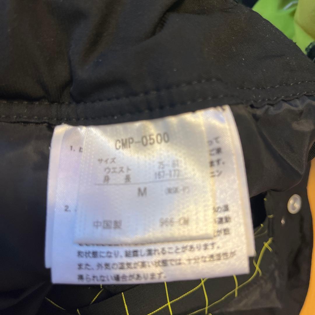 DESCENTE スキーウェア チェック柄 イエロー/ブラック