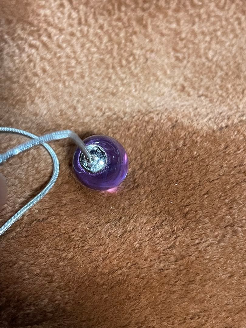 専用・タンタシオン・ペールバイオレット☆シルバーチェーン ネックレス