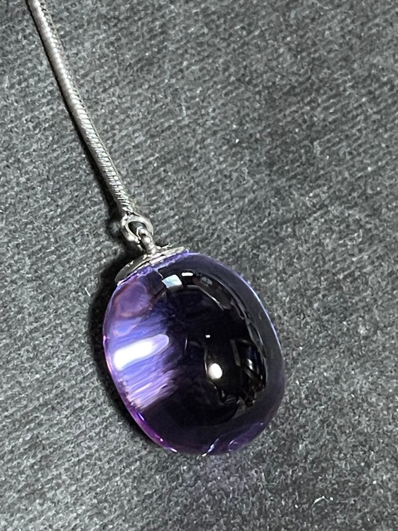 専用・タンタシオン・ペールバイオレット☆シルバーチェーン ネックレス