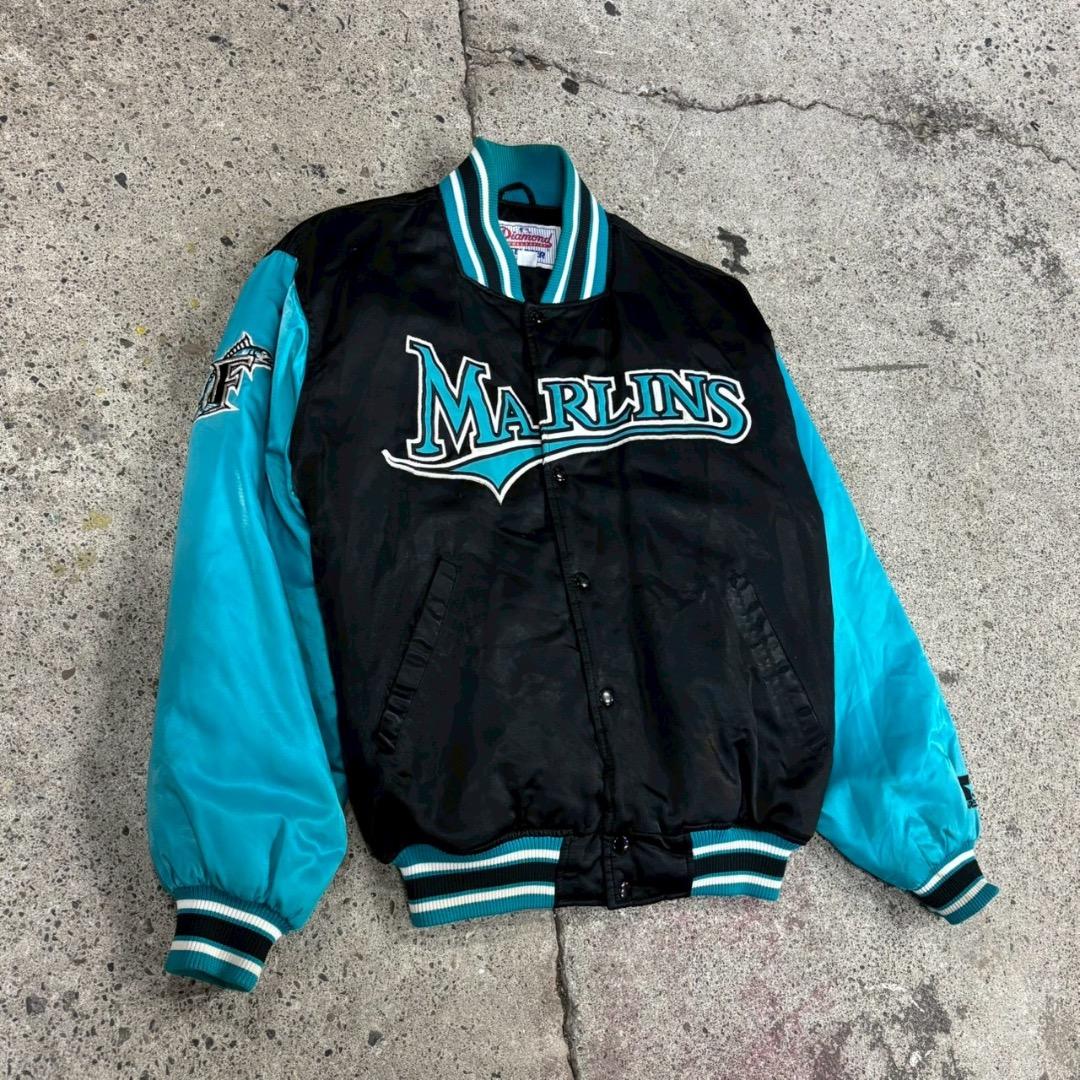 ジャケット・アウター 90s STARTER MLB Florida Miami Marlins