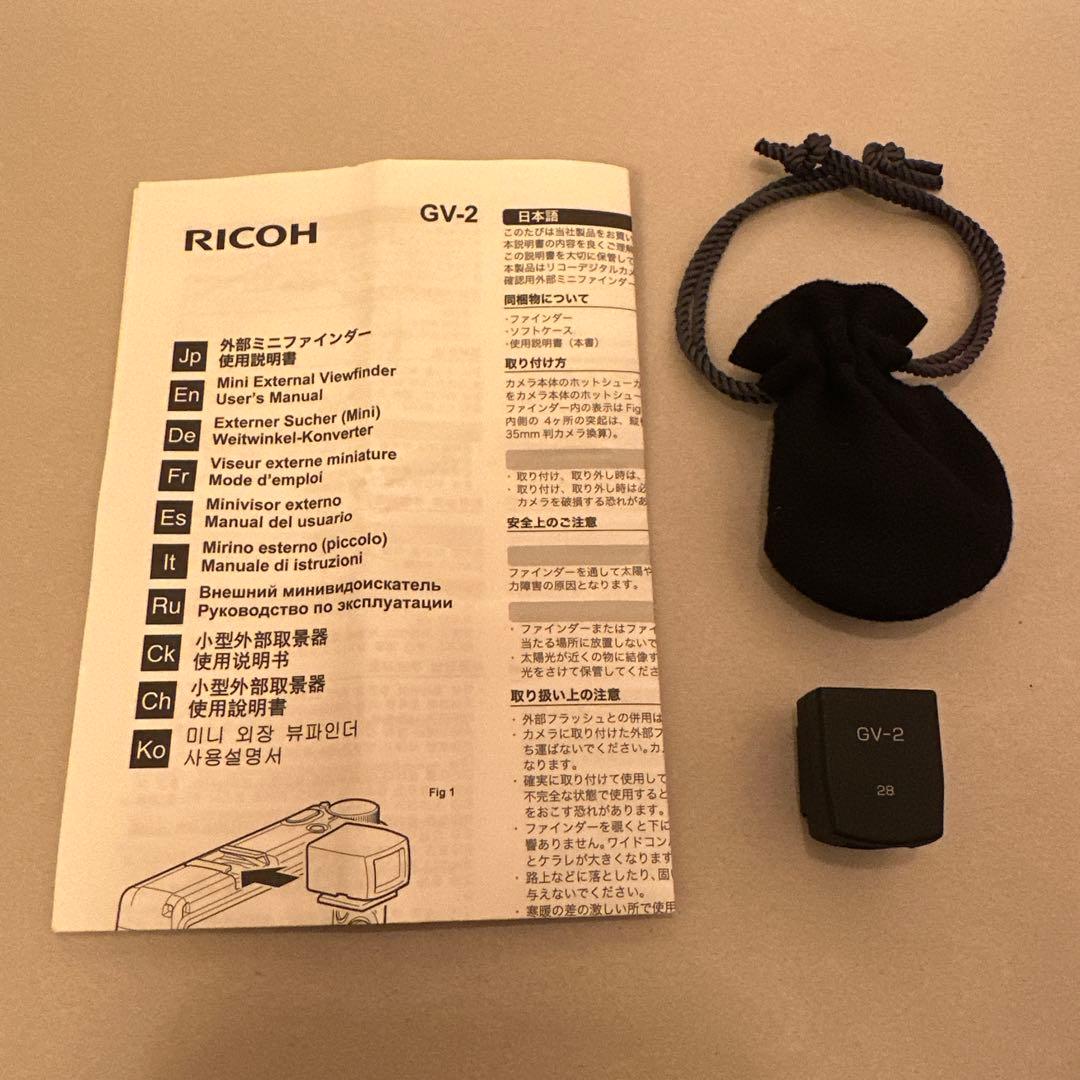 RICOH GV-2 外部ビューファインダー