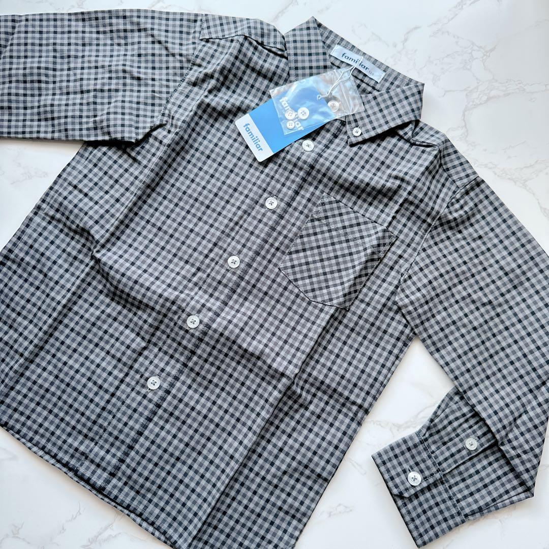 新品未使用　ファミリア　長袖シャツ　120cm