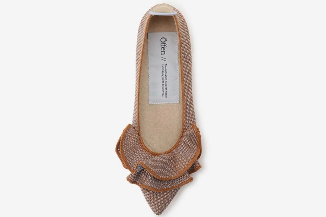 【美品】Offen pointed-FRIN / CAMEL & AQUA