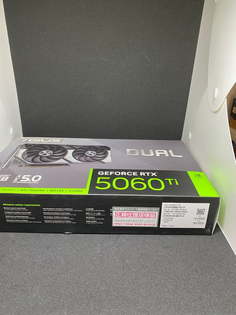 グラフィックボード・グラボ・ビデオカード ASUS GEFORCE RTX 5060 Ti DUAL 16GB