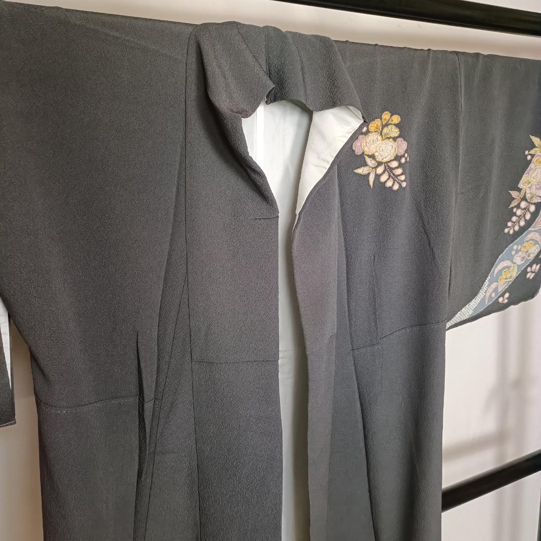 ◆2209◆訪問着　翠山工房 　身丈：163　袷　落款 辻が花　和装着物