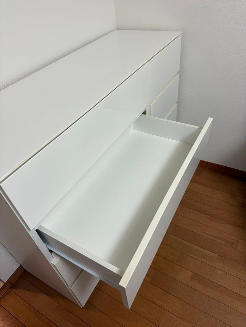 【あと2日！】ニトリ／ホワイト4段チェスト シンプル