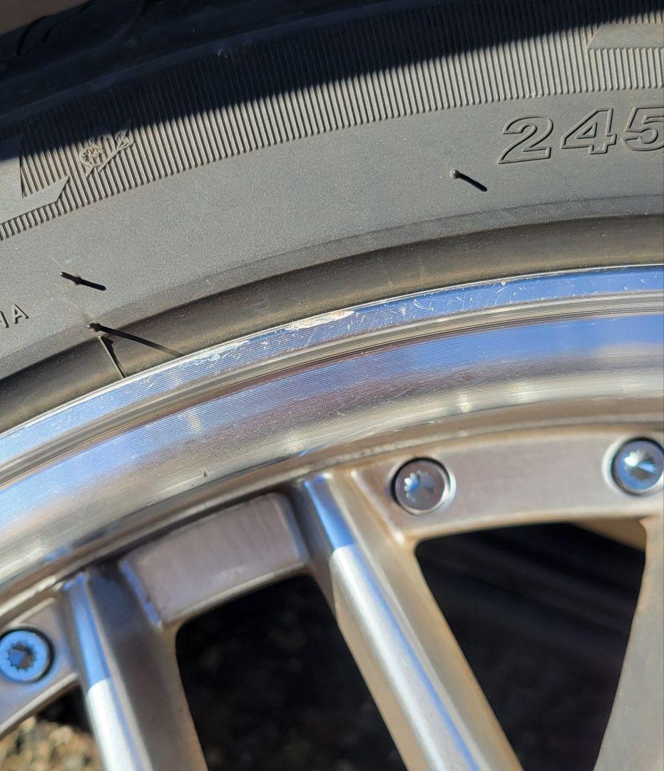 マルチフォルケッタ 20インチ 9j+38 ハイパーシルバー４本セット美品