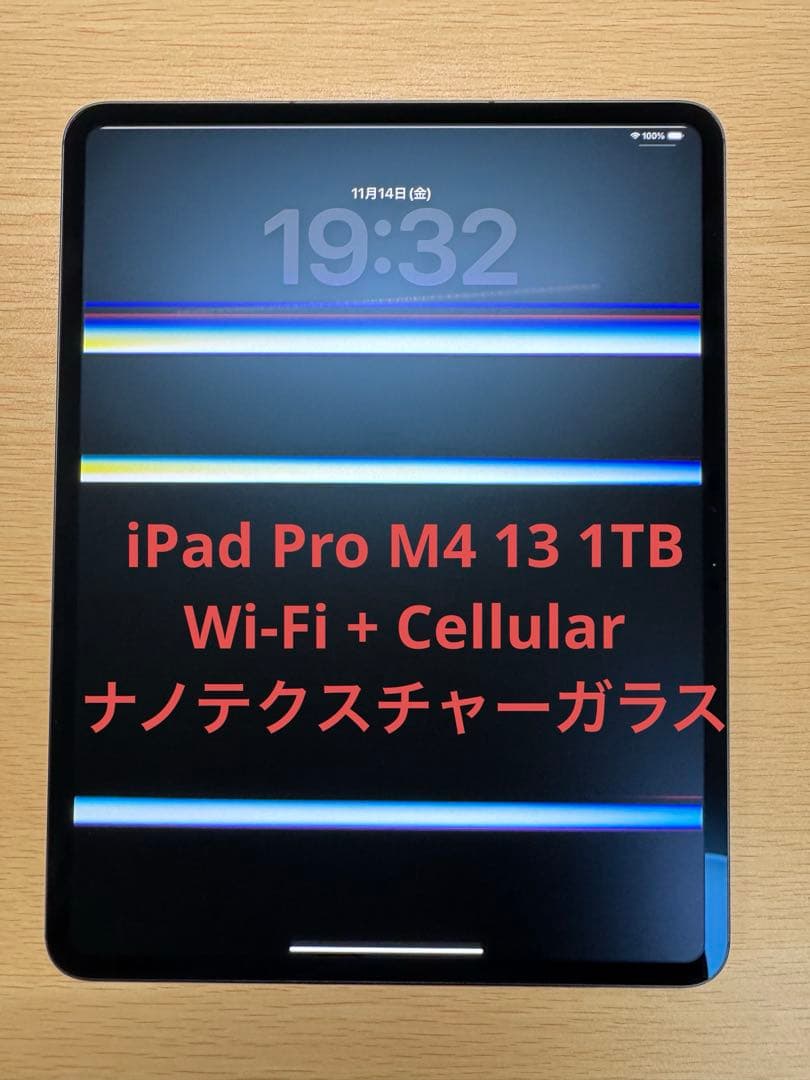iPad Pro M4 13 1TB Wi-Fi + Cellular ナノテク