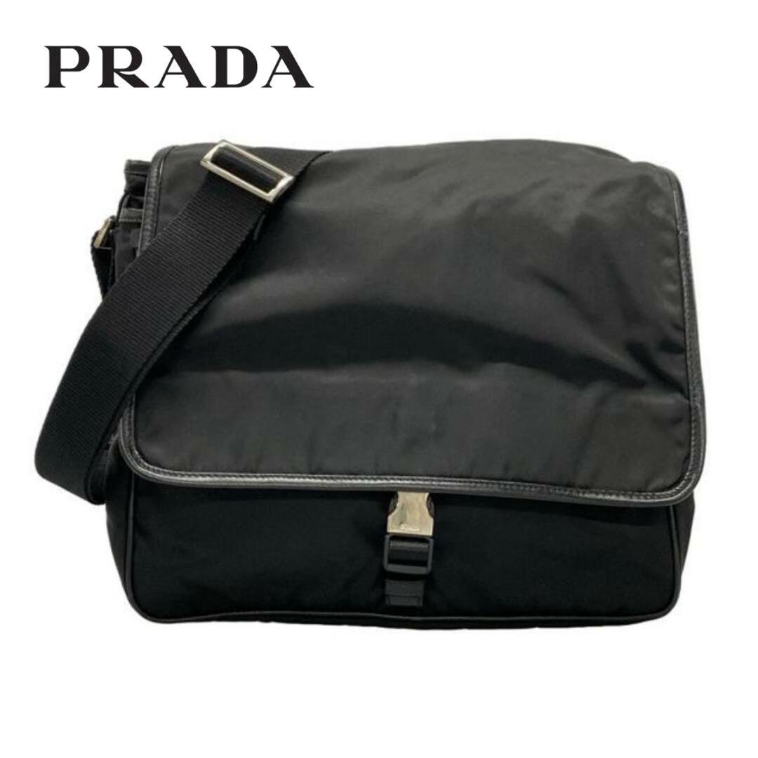 PRADA ナイロン ショルダーバッグ ポシェット ブラックバッグ　プラダ