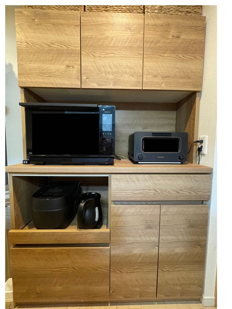 【値下げ】LOWYA ロウヤ　食器棚　キッチンボード　幅116cm