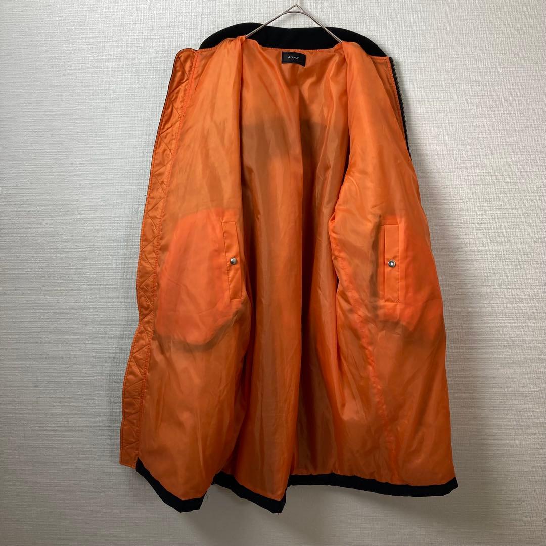 367【美品】 G.V.G.V レースアップ MA-1 ロングコート リボン