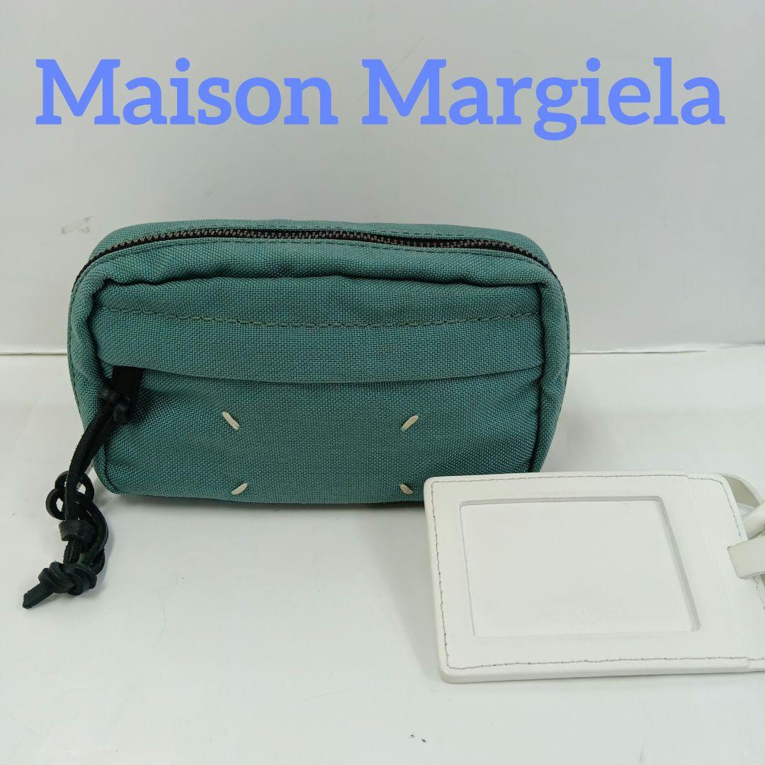 KM065 メゾンマルジェラ 極美品 4ステッチ ウエストポーチ ウエストバッグ