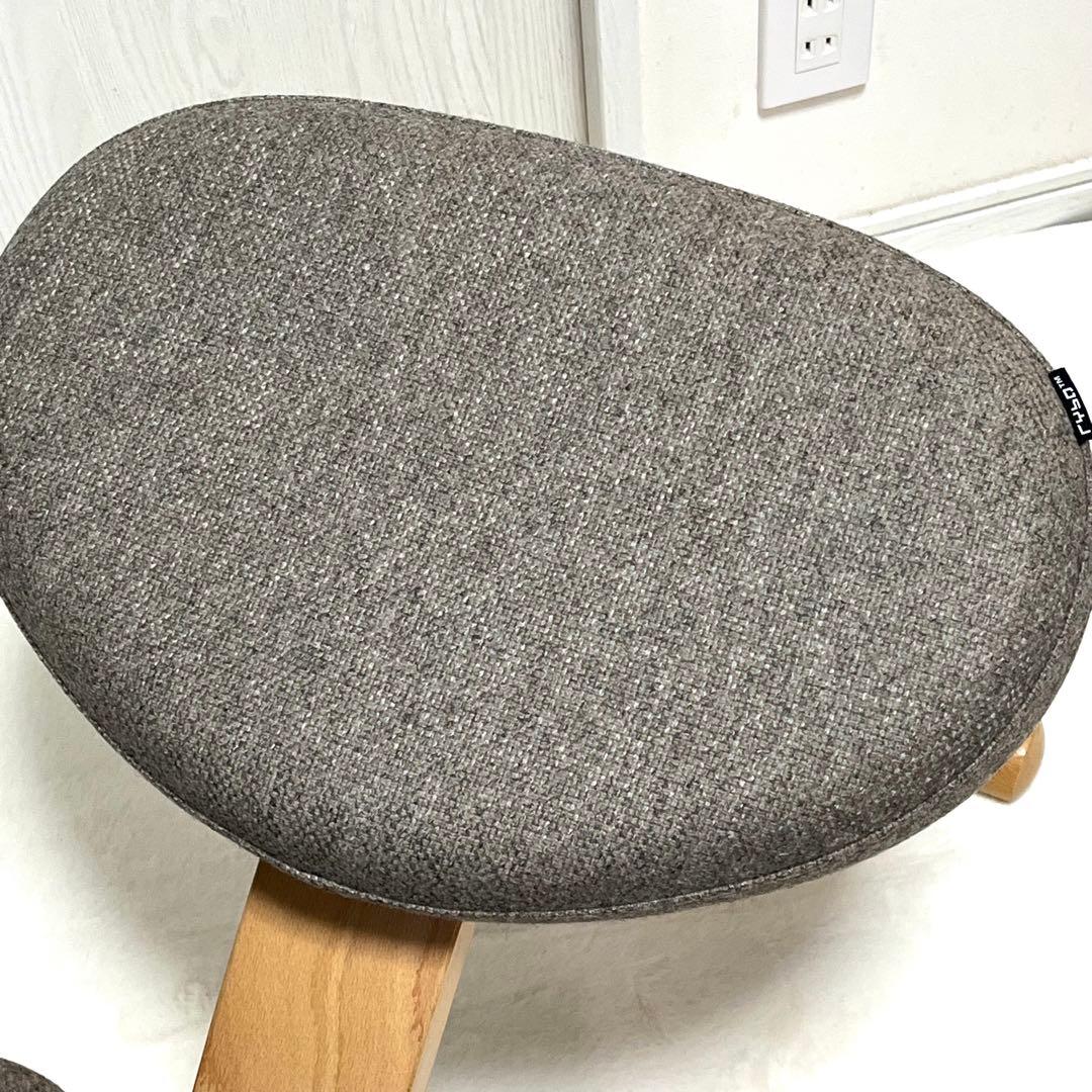 【美品】バランスイージー グレー 赤カバー付き バランスチェア RYBO