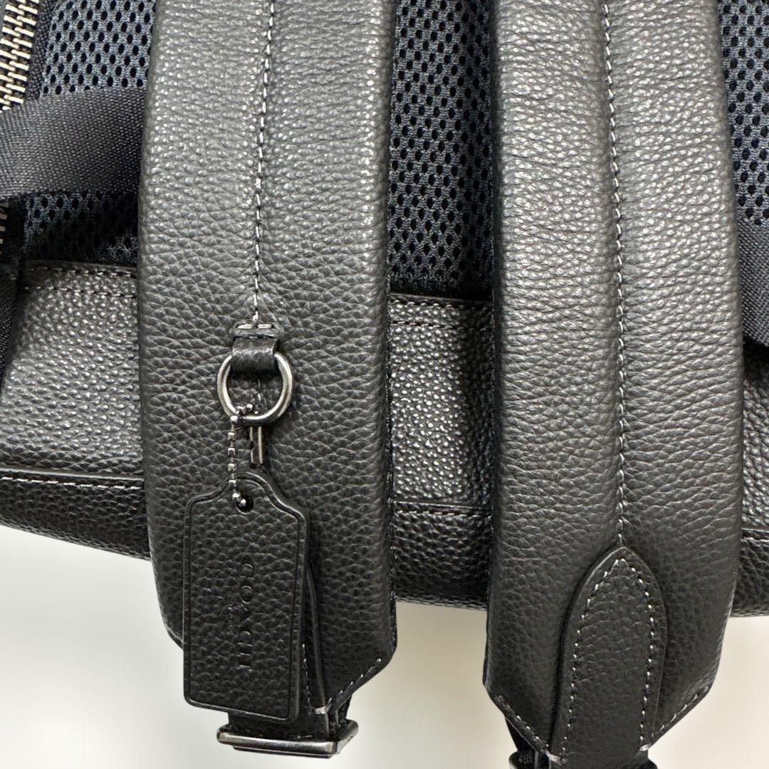 【未使用・正規品】COACH ハドソン バックパック CR389 黒 レザー