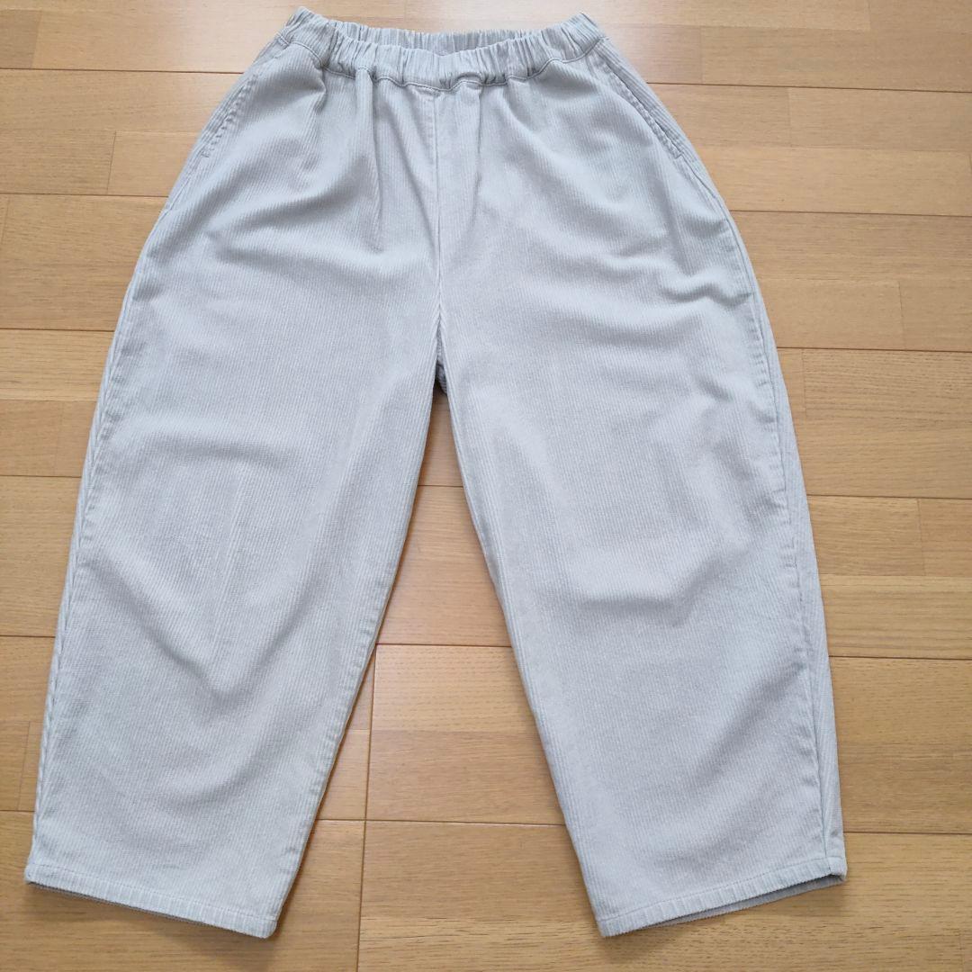 (期間限定値下げ12/16まで)NARU 8Wコーデュロイエッグパンツ エクリュ