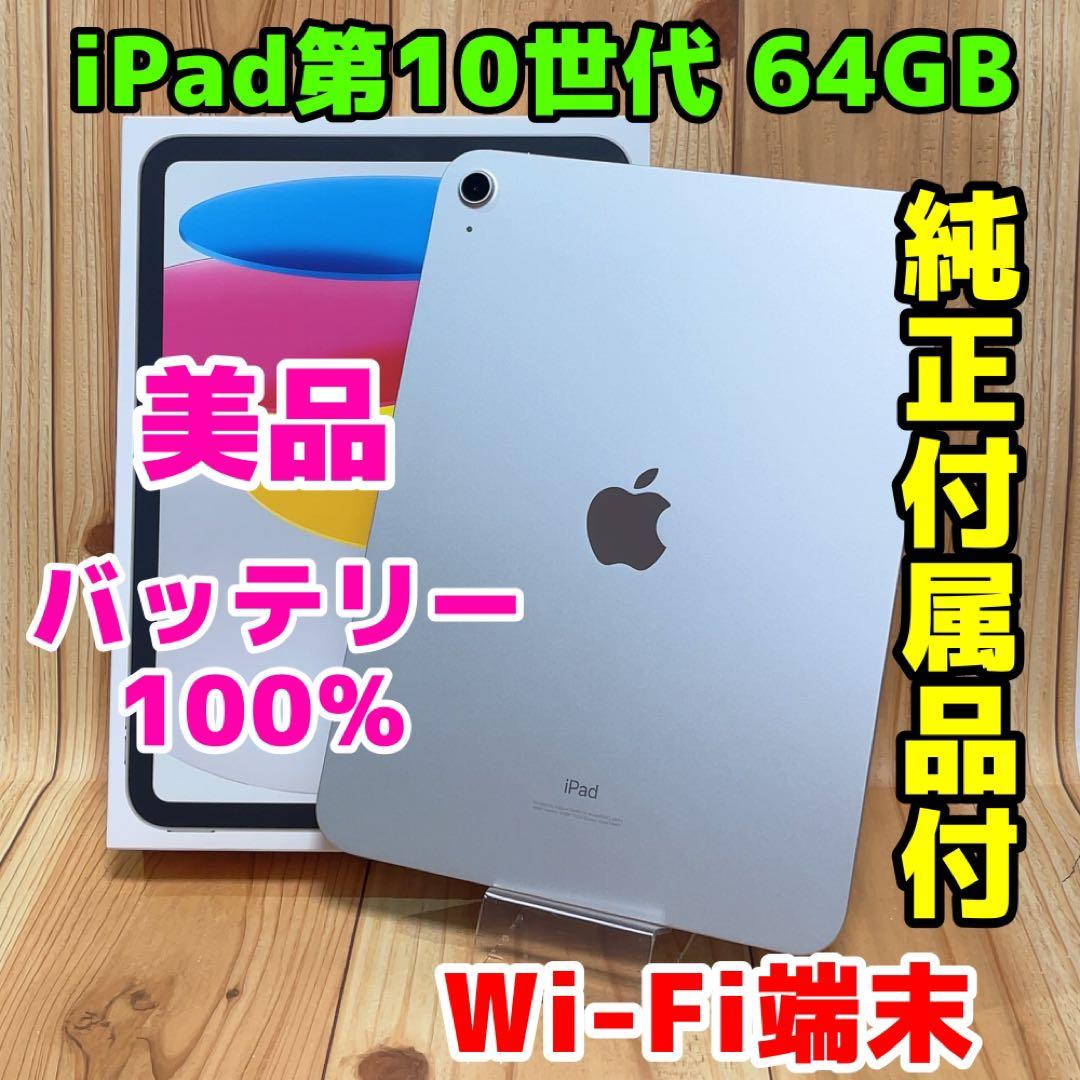 美品 Wi-Fi 本体 iPad 第10世代 64 GB 431 シルバー