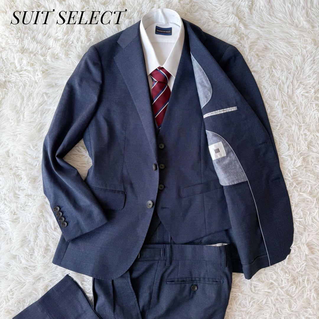 3ピース⭐︎SUIT SELECT セットアップスーツ ネイビー Sサイズ相当②