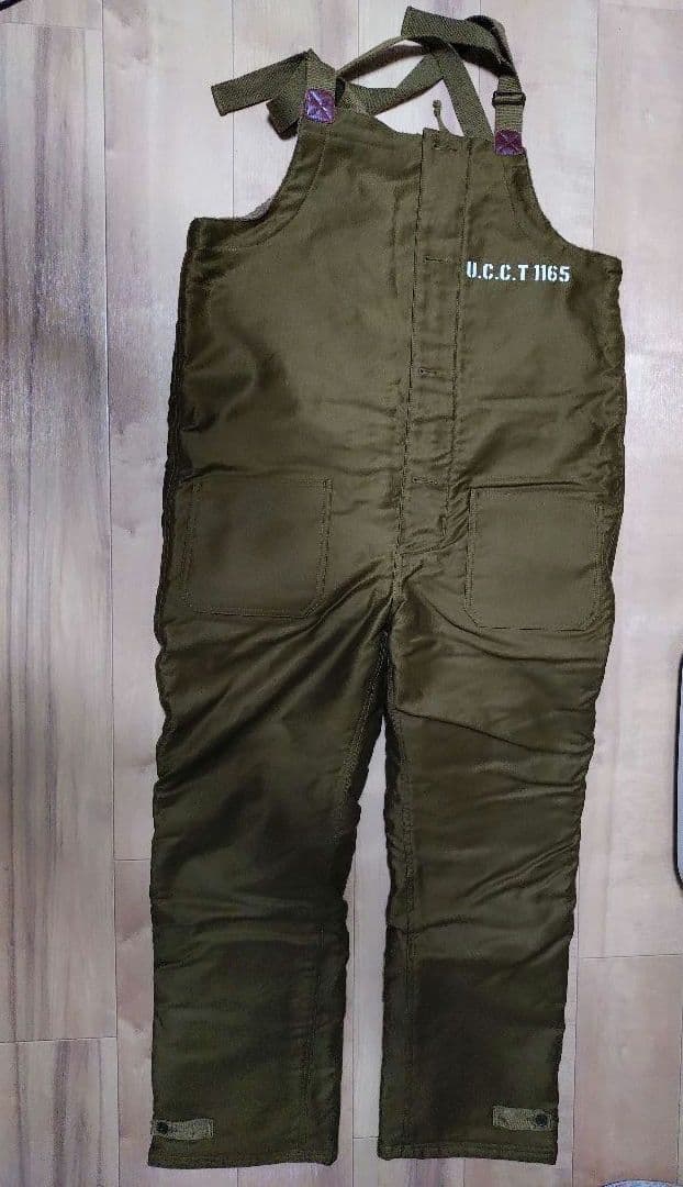 アンクラウド　UNCROWD オーバーオール　 Lサイズ オリーブ