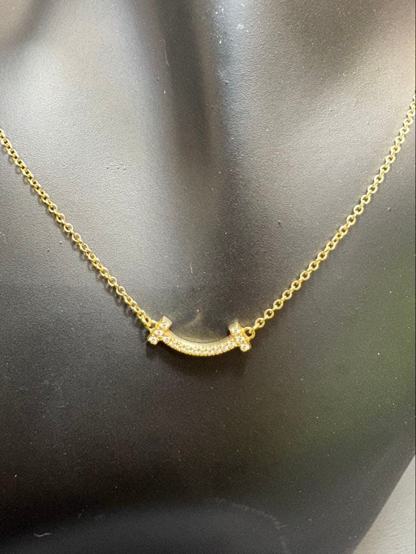 ⭐️美品⭐️ティファニー Tスマイルペンダントネックレス（ミニ）ダイヤモンド YG