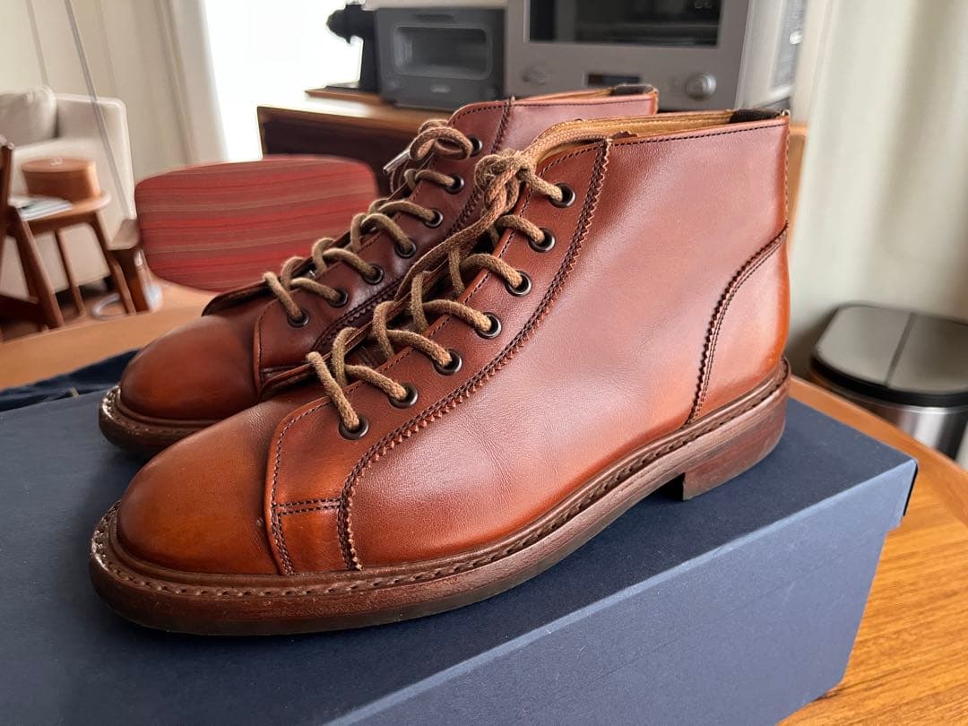Tricker's メンズモンキーブーツsize６マロンアンティークです。