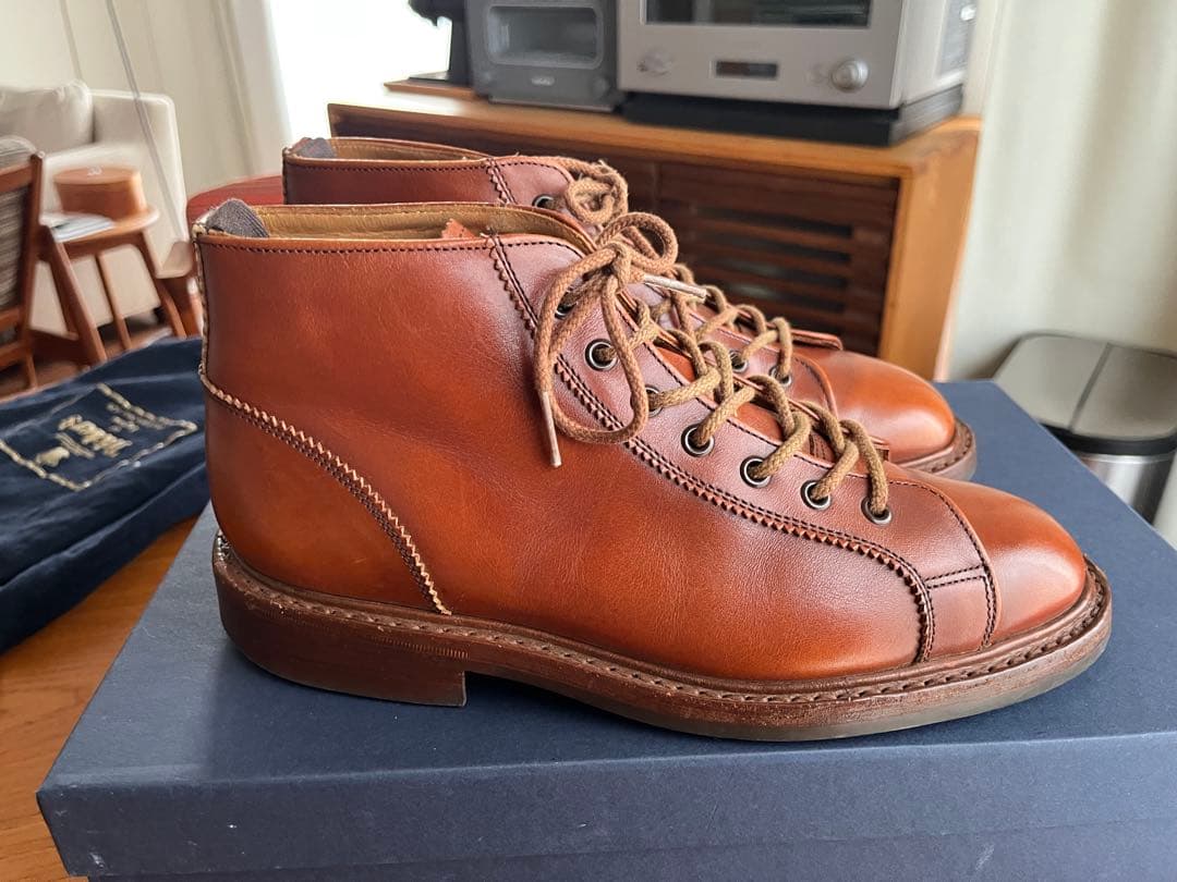 Tricker's メンズモンキーブーツsize６マロンアンティークです。