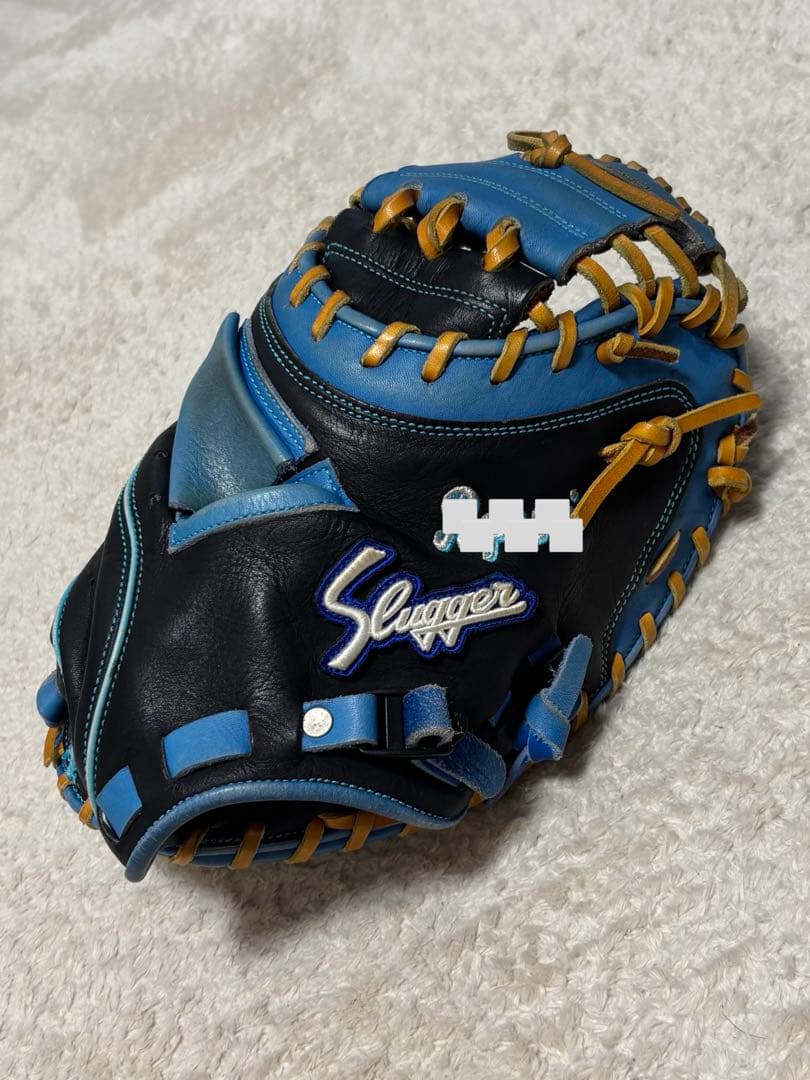 スラッガー 軟式グローブ　キャッチャーミット　刺繍入り