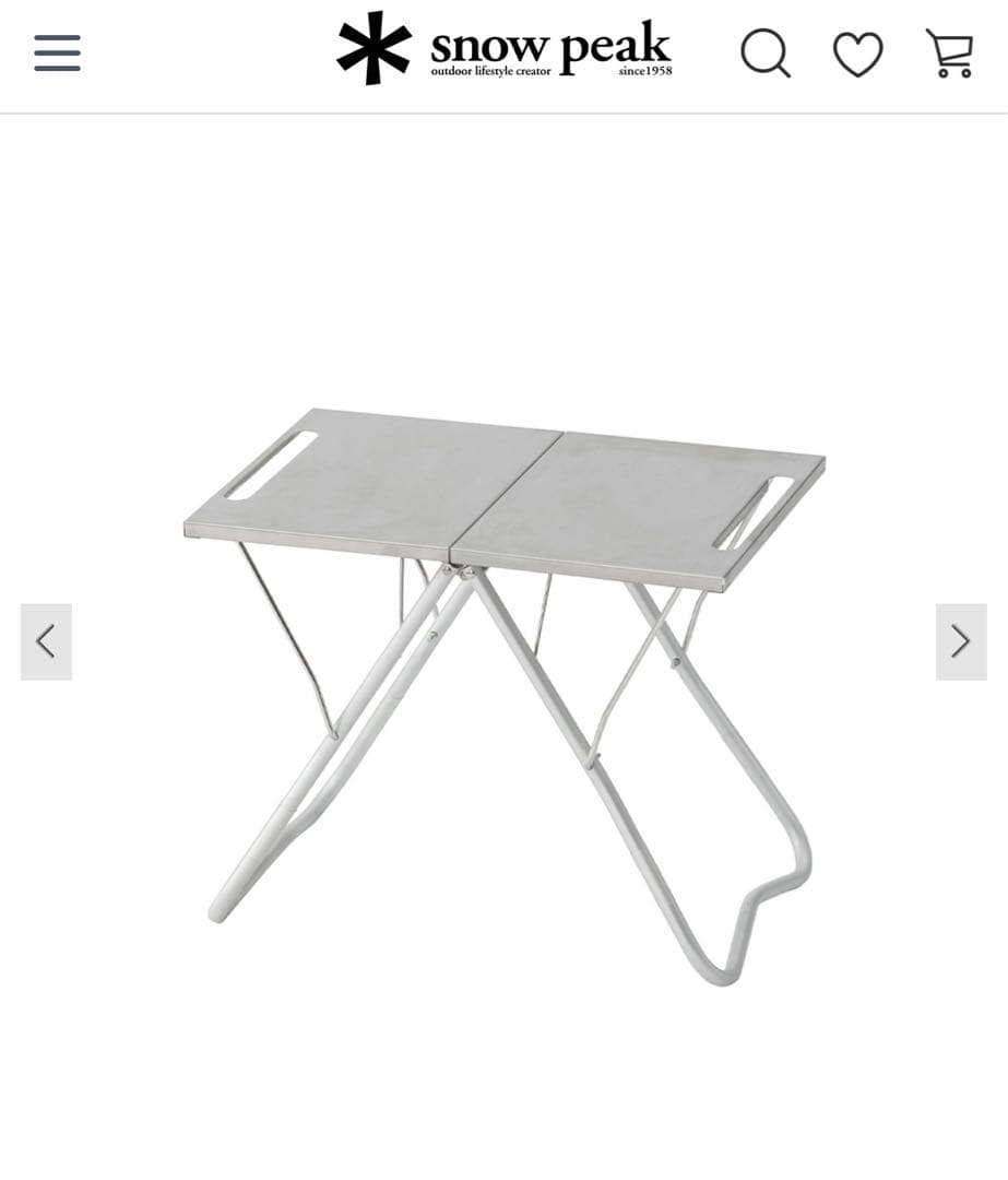 スノーピークTAKIBI Myテーブル　美品　焚き火テーブル