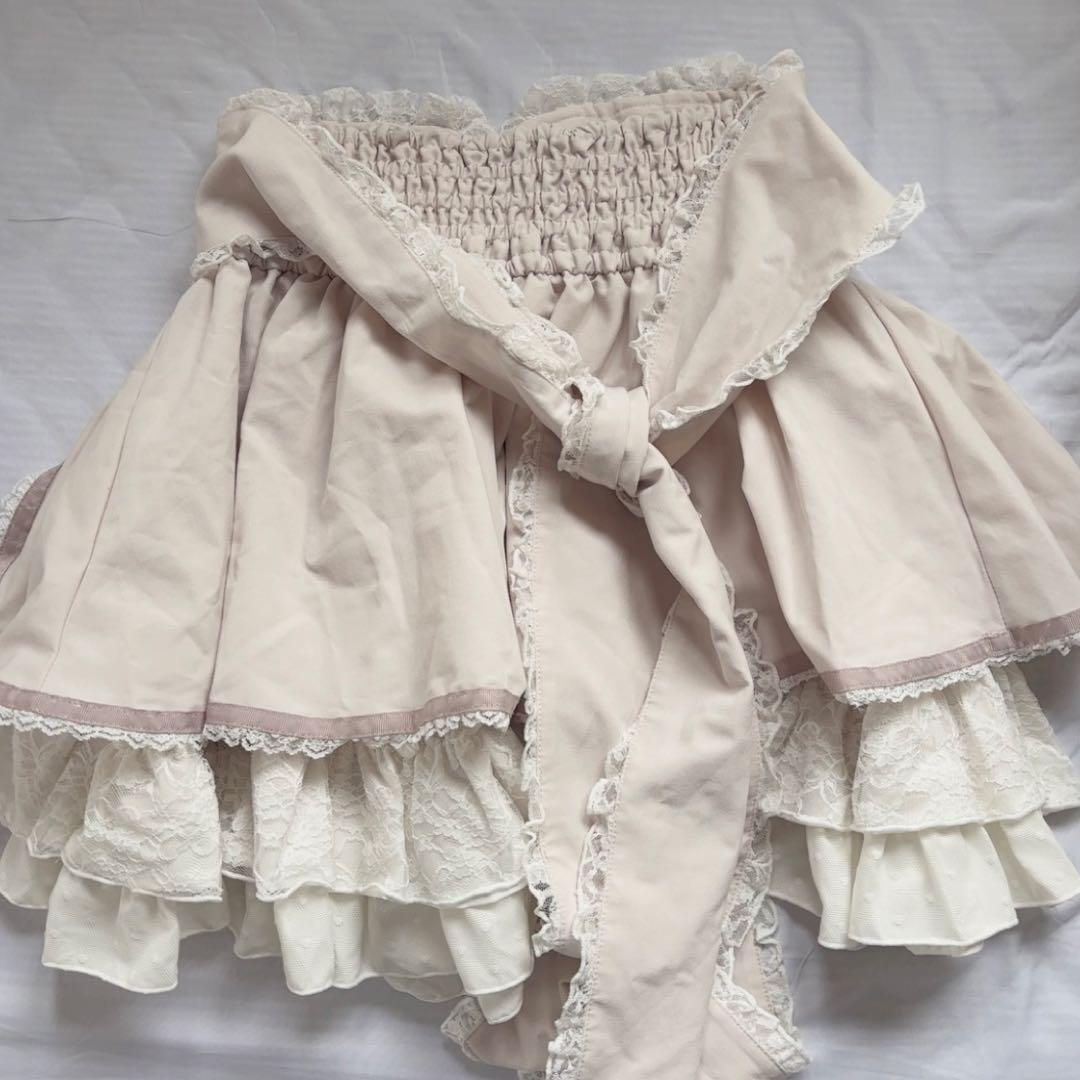 lizlisa リズリサ フロントカシュクールスカート ピンク