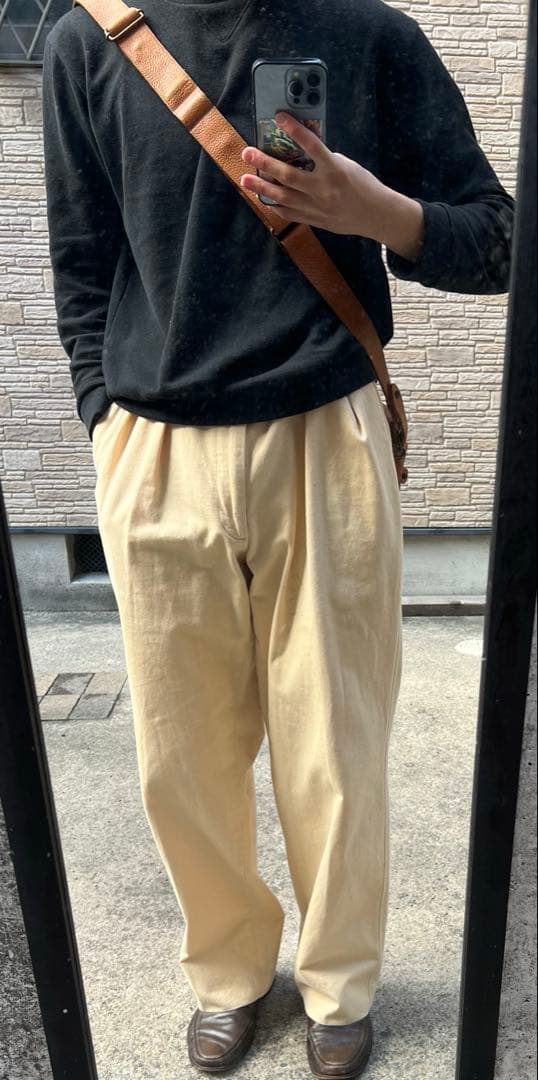 POLO RALPH LAUREN レザーショルダーバッグ