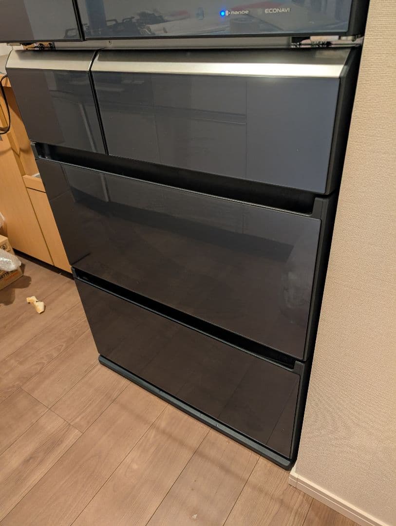 冷蔵庫　パナソニック ブラック NR-F478XGM-B 2013年製