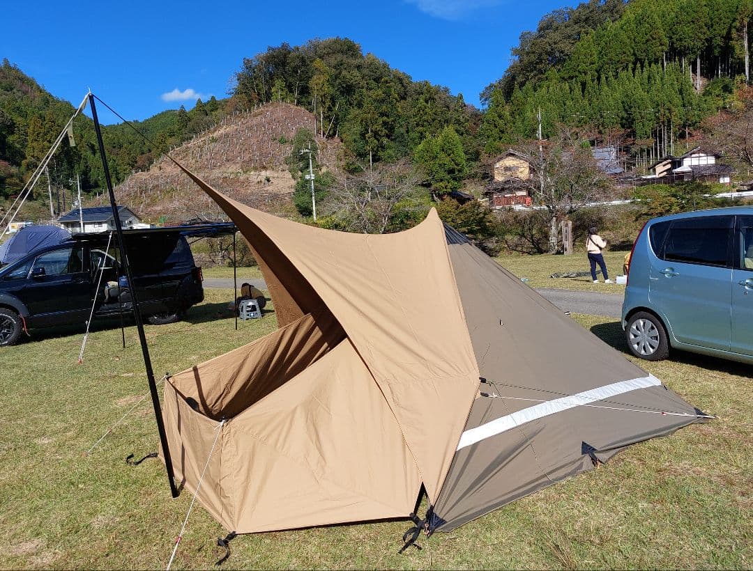 熱田野営具フロントヤード170tc、専用ポール付き、生産終了、絶版