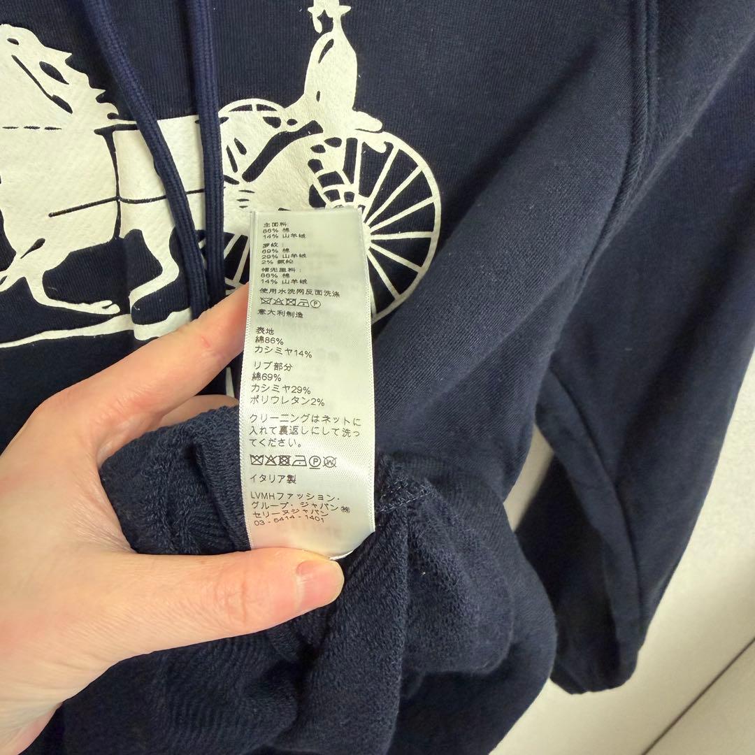 CELINE 青系　トレーナー　ロゴ