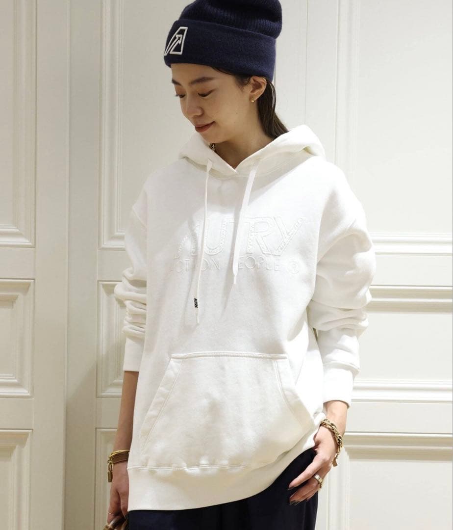 AUTRYオートリー　ドゥーズィエムクラス　ホワイト パーカー フード