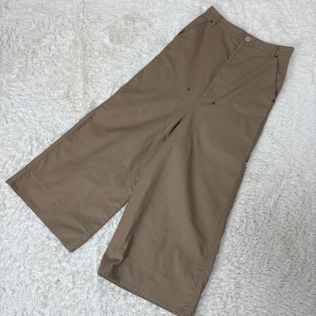 【最高級】VETEMENTS ワイドペインターパンツM　ワーク　ベージュ　Wニー